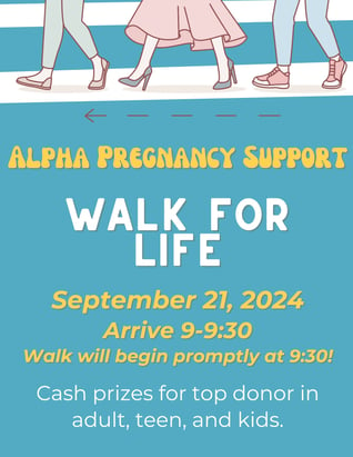 Copy of printable walk for life